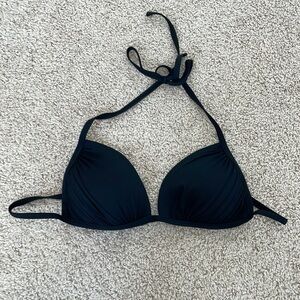 Ardene Swim Black Push Up String Bikini Top - Size Medium